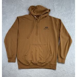 First Lite Hoodie Large Brown Outdoor Hiking Hunting Long Sleeve Pullover
